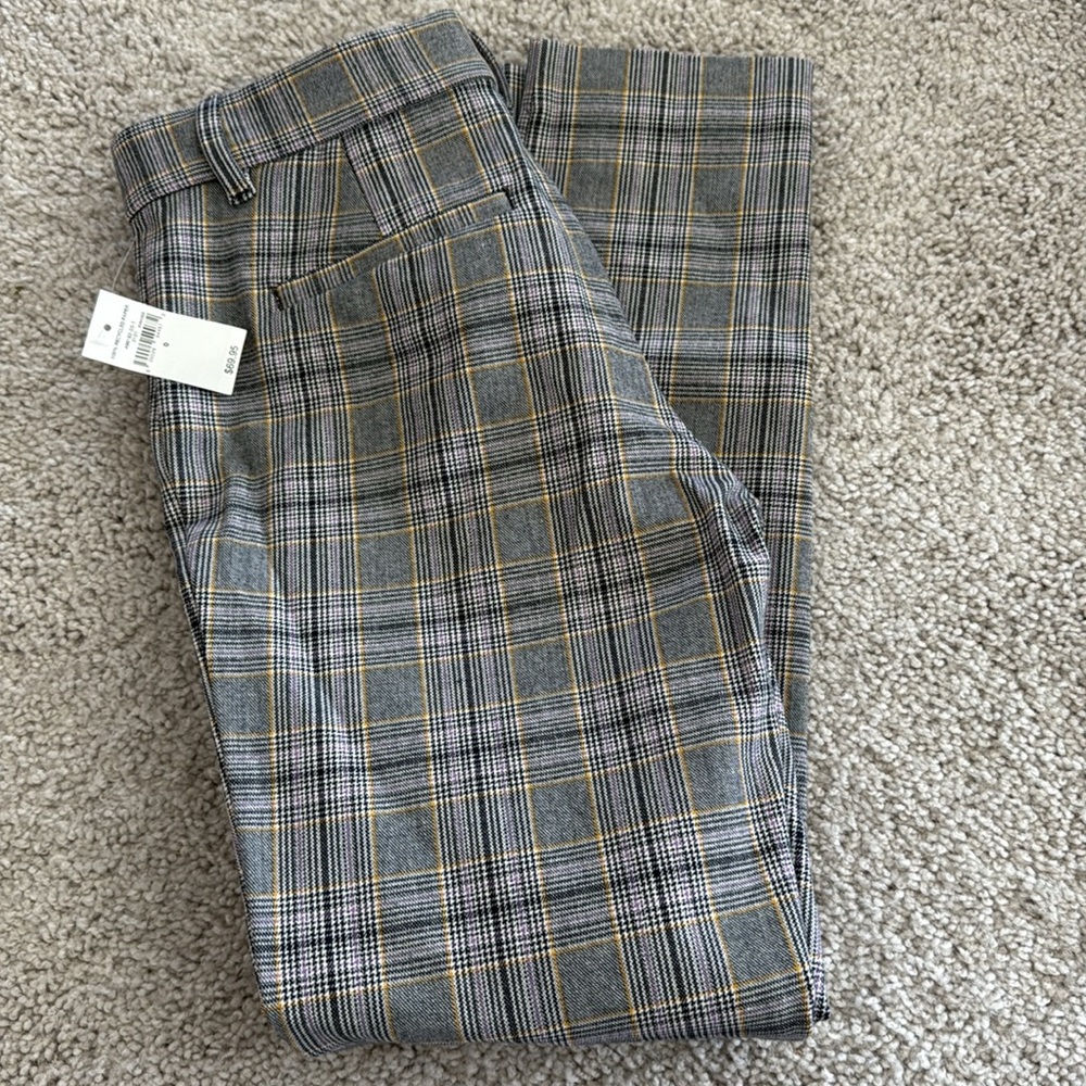 Gap Gray Plaid Trousers